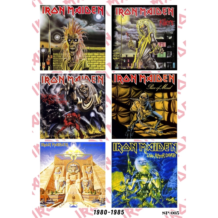 Стікерпак Iron Maiden (album covers 1980-1985) SP-005 Стікерпак Iron Maiden (album covers 1980-1985) SP-005