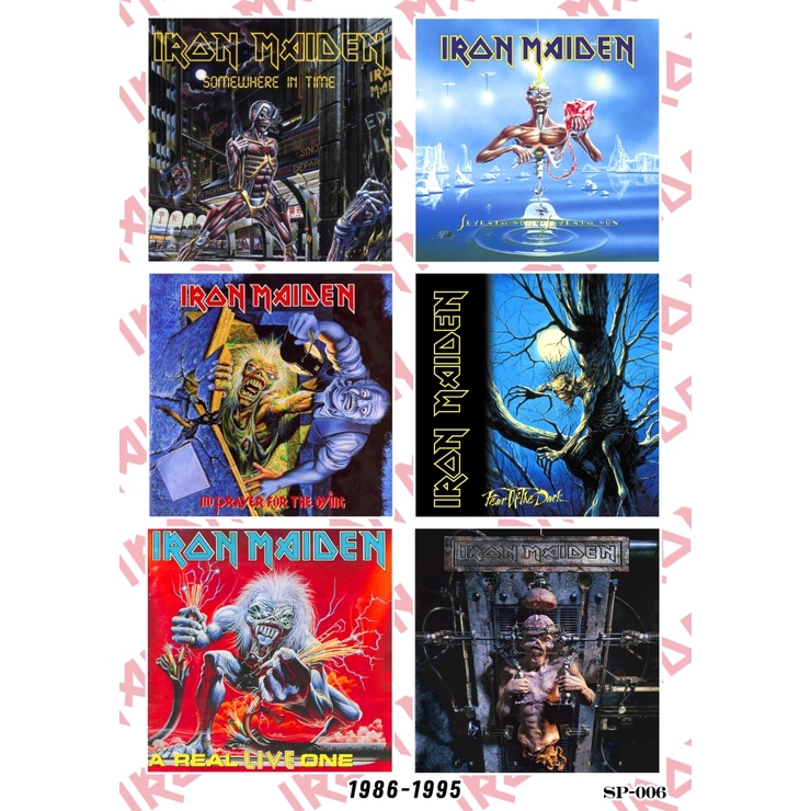 Стікерпак Iron Maiden (album covers 1986-1995) SP-006