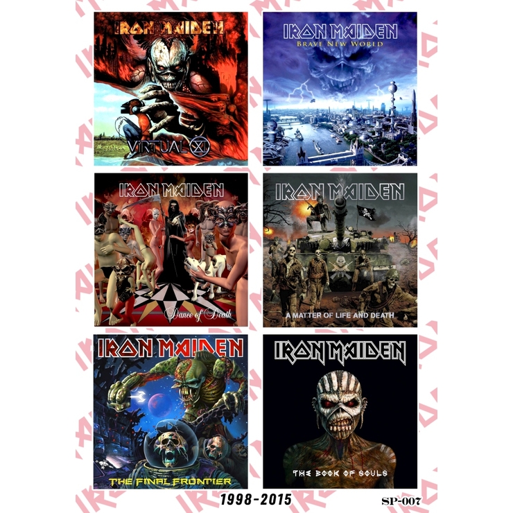Стикерпак Iron Maiden (album covers 1998-2015) SP-007 Стикерпак Iron Maiden (album covers 1998-2015) SP-007