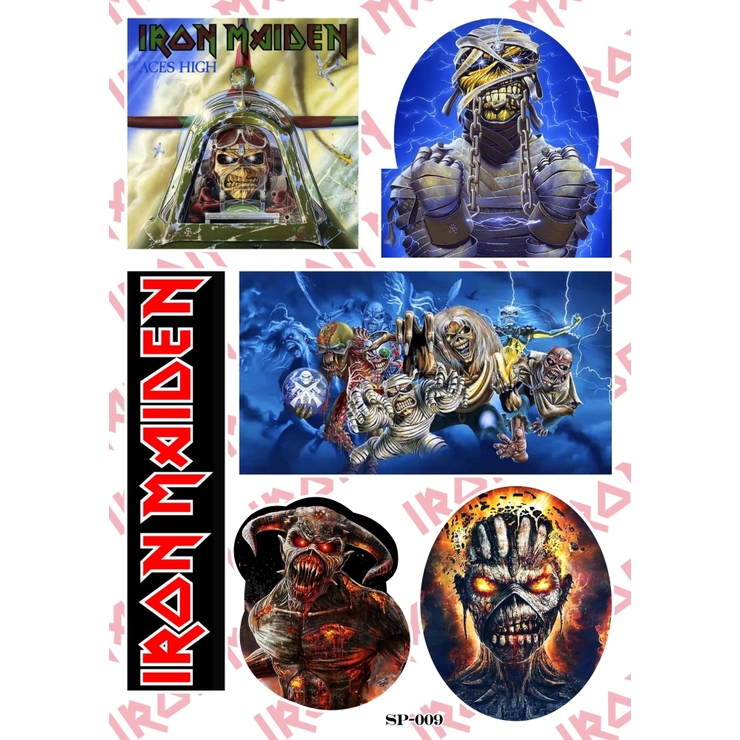 Стикерпак Iron Maiden (Eddie & logo) SP-009