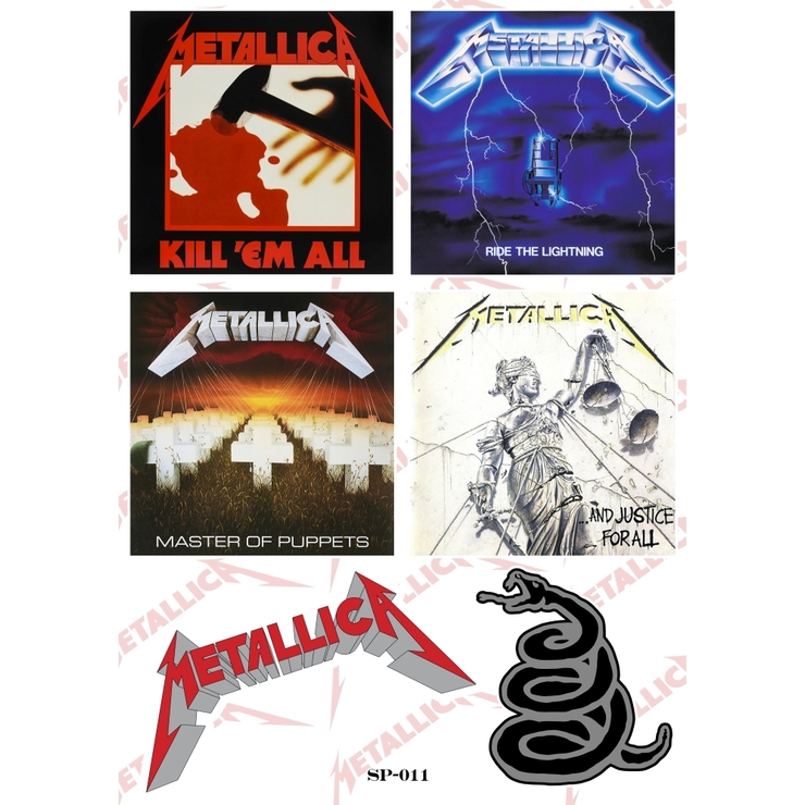 Стікерпак Metallica (album covers) SP-011 Стікерпак Metallica (album covers) SP-011