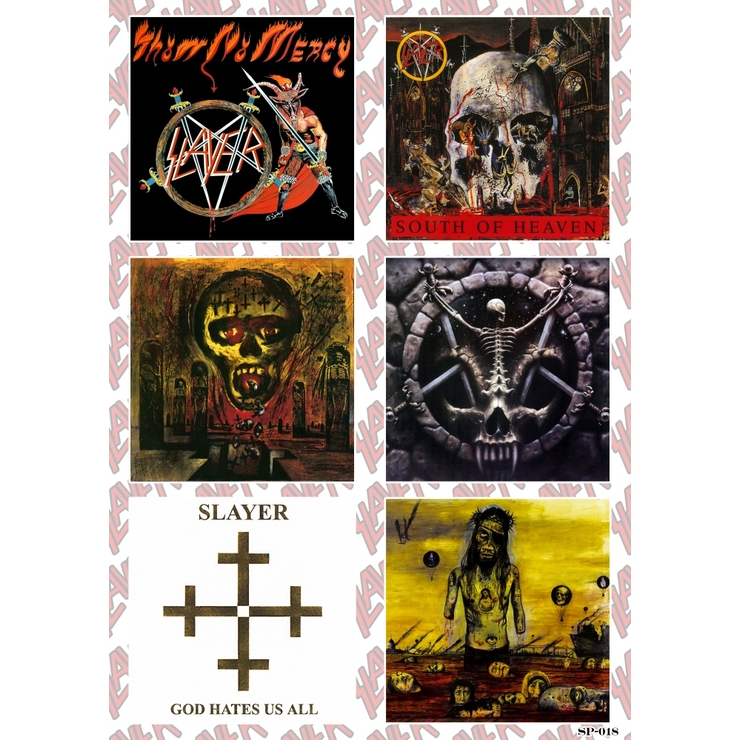 Стікерпак Slayer (album covers) SP-018 Стікерпак Slayer (album covers) SP-018