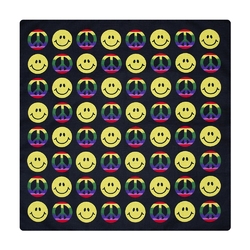 Бандана Смайли і пацифік на чорному тлі