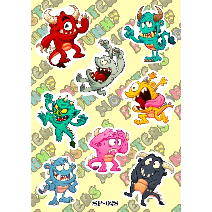 Стікерпак Funny Monsters SP-028