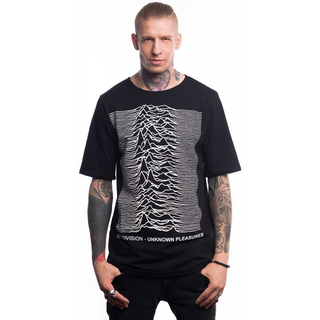 Удлиненная футболка Urbanist Joy Division-Unknown pleasures (black)