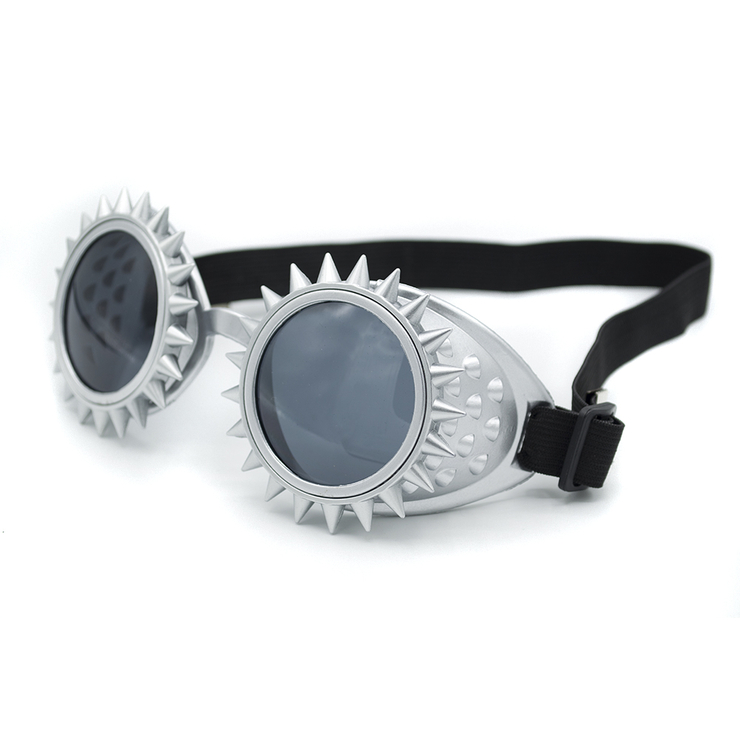 Очки Стимпанк цвет стальной с шипами (SPG-001) Очки Стимпанк цвет стальной с шипами (SPG-001)
