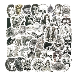 Набір стікерів Tattoo (black-white) (stk-026) (50 шт.)