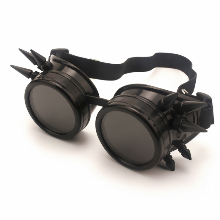 Очки Стимпанк цвет черный с шипами (SPG-011) Очки Стимпанк цвет черный с шипами (SPG-011)