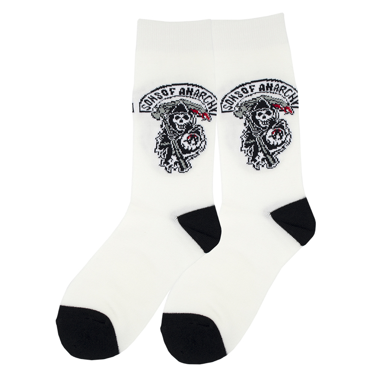 Носки длинные Sons Of Anarchy (белые) р.36-45 (th)