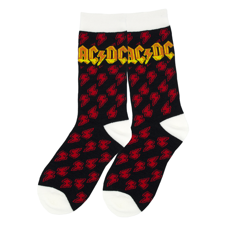 Шкарпетки довгі AC/DC помаранчеве лого, червона блискавка (чорні) р.36-45 (th) Шкарпетки довгі AC/DC помаранчеве лого, червона блискавка (чорні) р.36-45 (th)