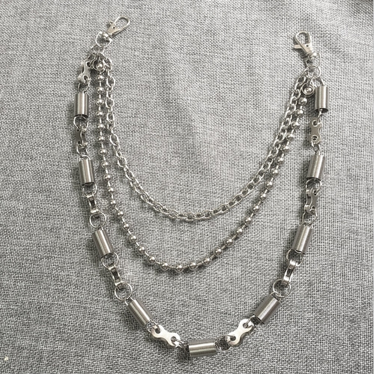 Ланцюг потрійний (колір сталевий) (ch-032)