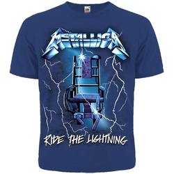 Футболка Metallica "Ride The Lightning" (синяя футболка)