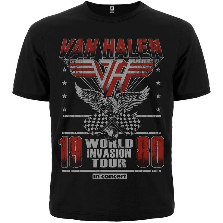 Футболка Van Halen "World Invasion Tour 1980" Футболка Van Halen "World Invasion Tour 1980"