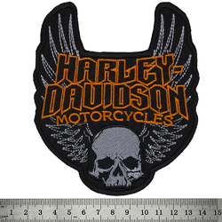 Нашивка Harley-Davidson (skull and wings)