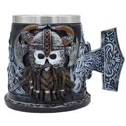 Кружка Череп викинга (Молот Тора) (cup-025)