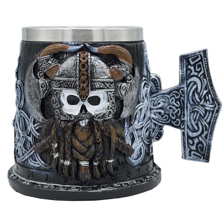 Кружка Череп викинга (Молот Тора) (cup-025)