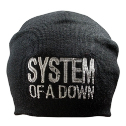 Шапка з вишивкою System Of A Down чорна