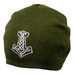 Шапка з вишивкою Молот Тора (руни) олива Шапка з вишивкою Молот Тора (руни) олива