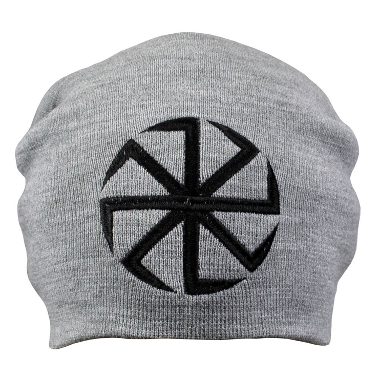 Шапка з вишивкою Коловорот, сіра Шапка з вишивкою Коловорот, сіра