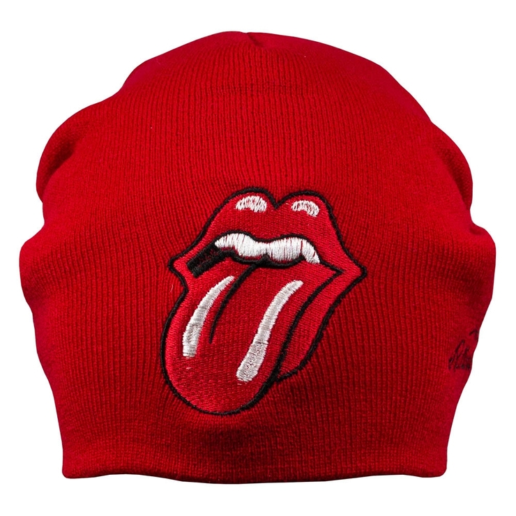 Шапка с вышивкой The Rolling Stones, красная Шапка с вышивкой The Rolling Stones, красная