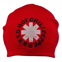 Шапка с вышивкой Red Hot Chili Peppers, красная