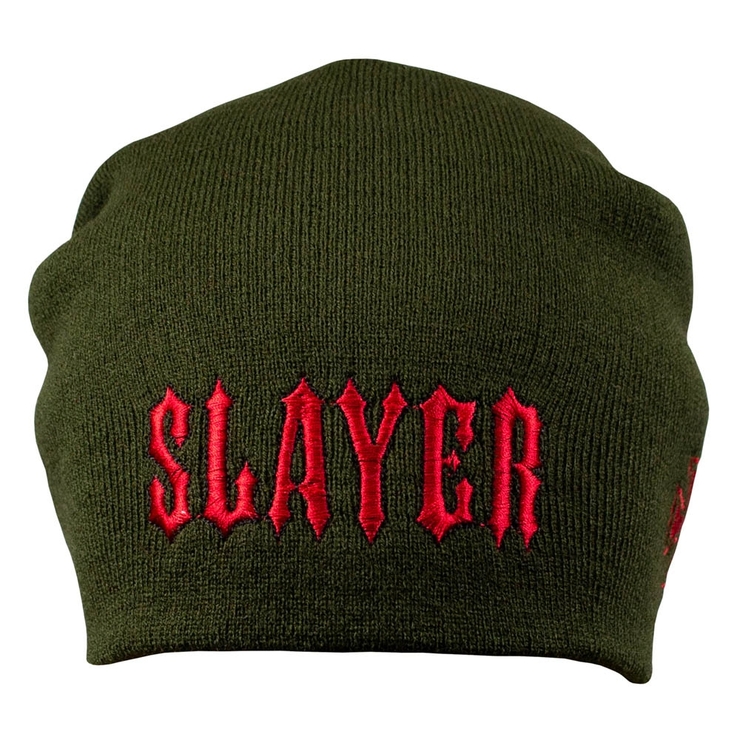 Шапка с вышивкой Slayer, олива Шапка с вышивкой Slayer, олива