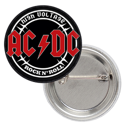Значок AC/DC "High Voltage" (black)