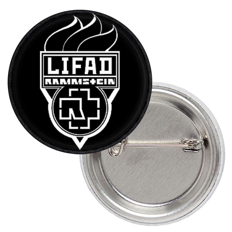 Значок Rammstein "LIFAD" (факел) Значок Rammstein "LIFAD" (факел)