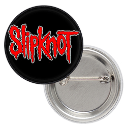 Значок Slipknot (red logo on black)