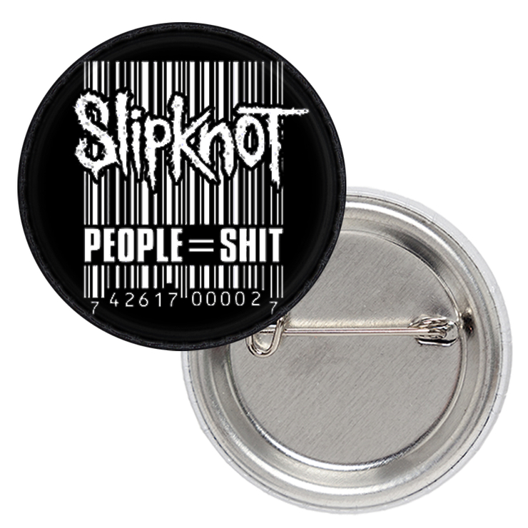 Значок Slipknot "People=Shit" Значок Slipknot "People=Shit"