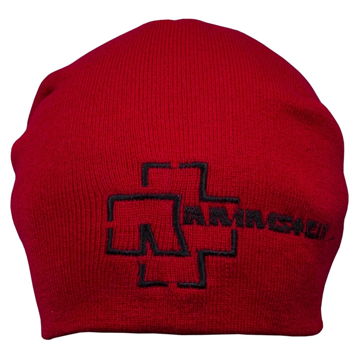 Шапка з вишивкою Rammstein, червона Шапка з вишивкою Rammstein, червона