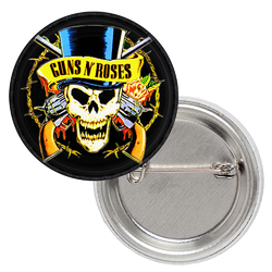 Значок Guns N’ Roses (skull logo)