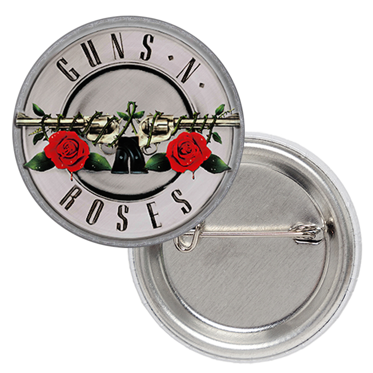 Значок Guns N’ Roses (gray logo guns and rose) Значок Guns N’ Roses (gray logo guns and rose)