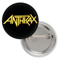 Значок Anthrax (yellow logo)