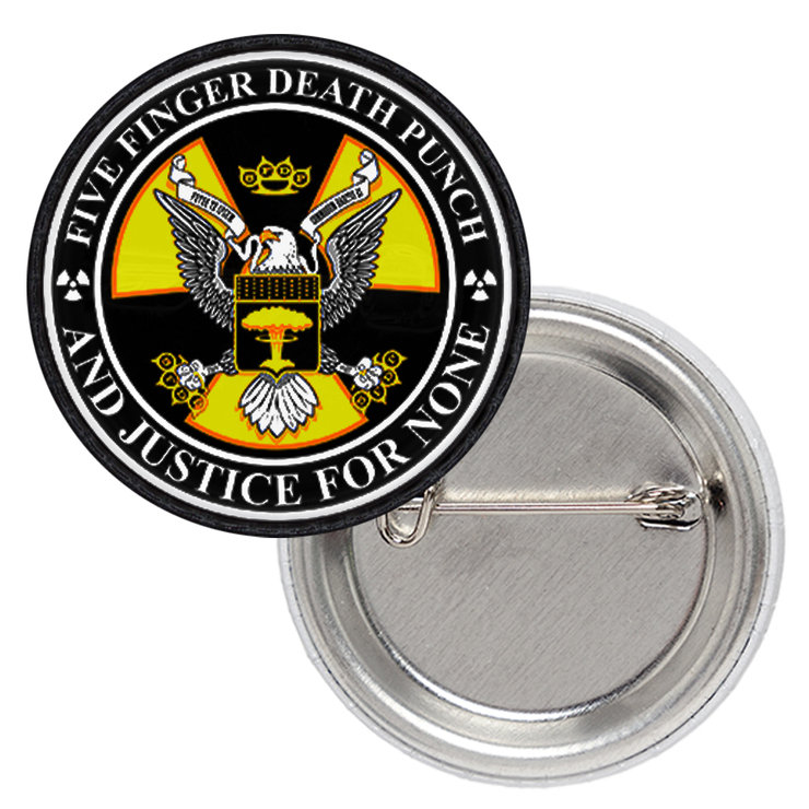 Значок Five Finger Death Punch "And Justice for None" (eagle)