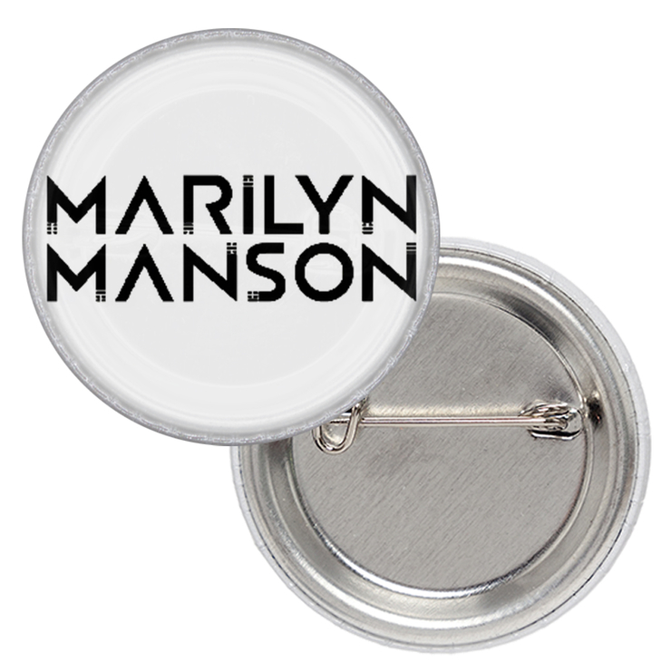 Значок Marylin Manson (black logo) Значок Marylin Manson (black logo)