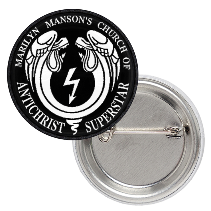 Значок Marylin Manson "Church of the Antichrist Superstar" Значок Marylin Manson "Church of the Antichrist Superstar"