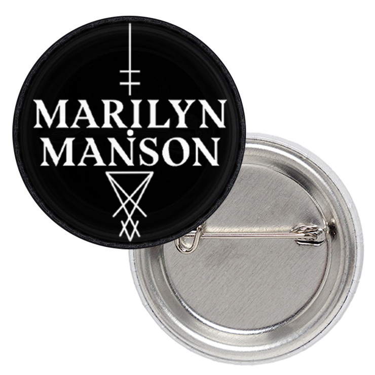 Значок Marylin Manson (new logo) Значок Marylin Manson (new logo)