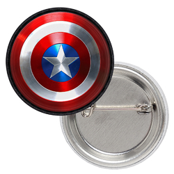 Значок Captain America logo (Marvel)