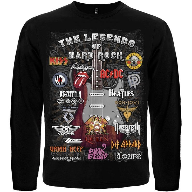 Футболка з довгим рукавом The Legends of Hard Rock Футболка з довгим рукавом The Legends of Hard Rock