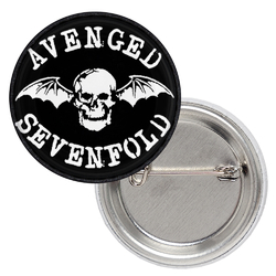 Значок Avenged Sevenfold (skull logo)