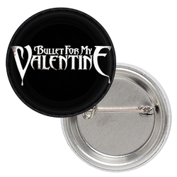 Значок Bullet For My Valentine (white logo)
