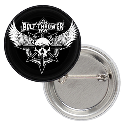 Значок Bolt Thrower (skul and wings logo)