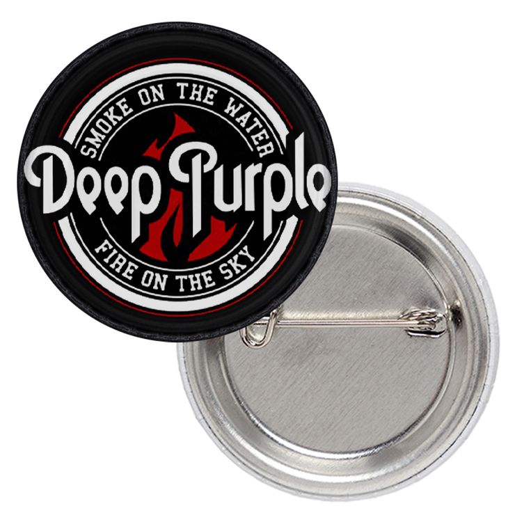 Значок Deep Purple "Smoke on the Water" (white)
