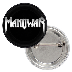 Значок Manowar (white logo)