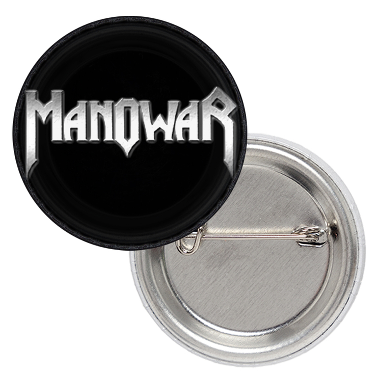 Значок Manowar (white logo) Значок Manowar (white logo)