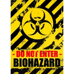 Плакат Biohazard - Do Not Enter