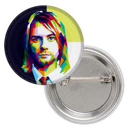 Значок Kurt Cobain (color)