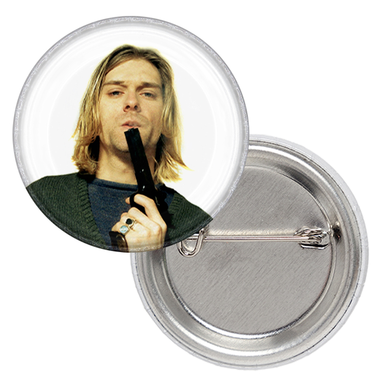 Значок Kurt Cobain (gun) Значок Kurt Cobain (gun)
