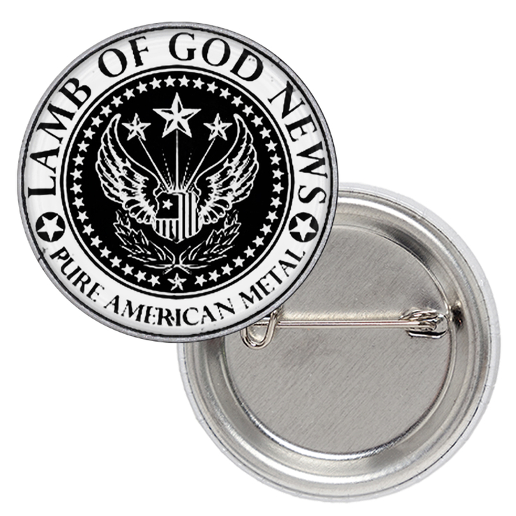 Значок Lamb Of God "Pure American Metal" (wings) Значок Lamb Of God "Pure American Metal" (wings)